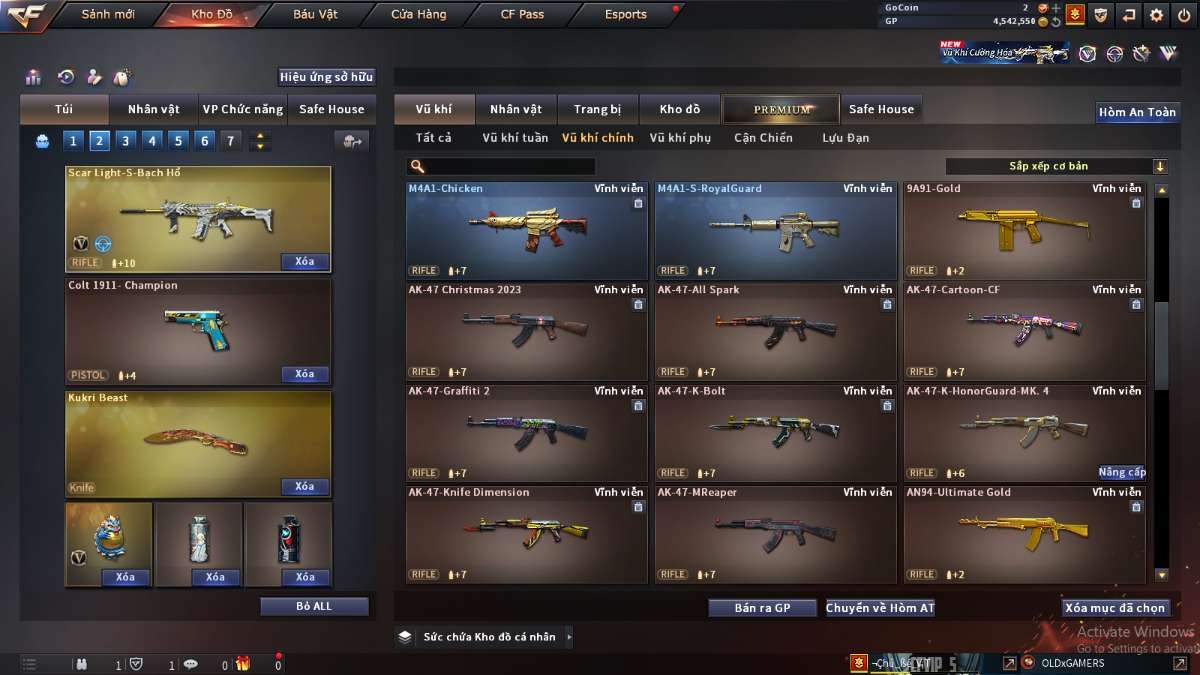 shop acc cf uy tin gia re